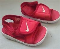 NIKE Baby Girl Sandals Pink Adjustable Shoes Baby UK 5.5 (T432)