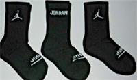 Nike Jordan 3 pair Ankle Everyday sock Lightweight crew UK 4-5--5-7 years