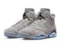 NIKE JORDAN 6 RETRO UK8 IN MAGNET AND DARK MAGNET GREY