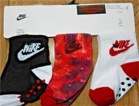 Nike 3 pair Ankle Everyday sports socks Lightweight Ankle Size 1- 2years infants