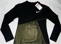 NIKE Tech LONG SLEVE TOP Girls Age 7-15 Years £ GENUINE BLACK/GOLD RRP £37.99