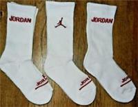 Nike Jordan 3 pair Ankle Everyday sock Lightweight crew UK 4-6 -6-8 years