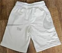 Nike TM Junior Boys Unisex Sportswear Soft Fleece Cream Shorts  Size 6-7 years