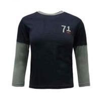 Nike Long Sleeve Cotton Navy Swoosh Nike T Shirt Top Age 8-14 Junior
