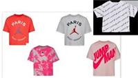 Nike Air Jordan All Over Junior TShirt Girls White Crew Neck Size From 10-15
