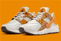 NIKE AIR HUARACHE TRAINERS UK 3 EU 36 TORTOISE SHELL DQ9317-001 CURRY