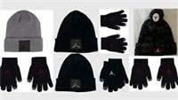 NIKE Jordan 23 Genuine Stylish Snow Beanie Hat And Gloves Set AGE 9--14