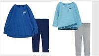 NIKE GIRLS Tricot CLASSICS OUTFIT SET Age 12-18-24 Months T Shirt and Leggings
