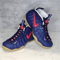 Nike Air Foamposite Pro USA Blue-Gum Basketball Shoes Size UK 7.5 CJ0325-400