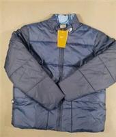 VTG Nike Puffer Jacket Girls Large L Navy Blue Logo New BNWT Y2K 00s Coat Logo