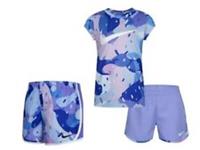 Nike air Swoosh 3 Piece Set Just do it Swoosh girls T-shirt Shorts Set 2-7 Years