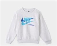 Nike Sportswear Icon Fleece Kids' Oversized Grey Sweatshirt (DX5140) XS