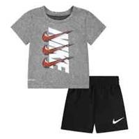 Nike infants NIKE 3 TICKS Boys Tee T-shirt And Shorts Set 6--12 -18 Months