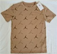 NIKE JORDAN T-SHIRT -AIR JORDAN JUMPMAN ALL OVER PRINT LOGO JUNIORS AGE 10-13-14