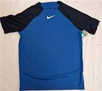 NIKE Academy Nike T Shirts- Junior AGE 13-14 Royal Blue Dri-Fit TOP T SHIRTS