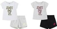 Nike Girls infants Tee T-shirt And Shorts Set 12-18-24 Months Nice Colours nike