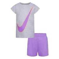 Nike Girls infants Tee T-shirt And Shorts Set 4-5 Years Nice Colours nike