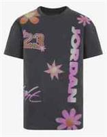 Nike Air Jordan All Over Junior TShirt Girls White Crew Neck Size From 11-15