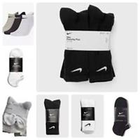 NIKE SOCKS 3 PAIRS PACK - LIGHTWEIGHT NO SHOW, CREW & ANKLE MENS WOMENS SPORTS - M, L Regular