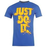 Nike Boys T-Shirt - Contrasting Branding, 100% Cotton, Crew Neck - 50% OFF !!!