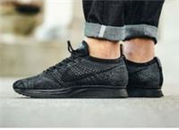 Nike Flyknit Racer Running - 2016 - Triple Black - Size UK 11.5 (EU 47) US 12.5
