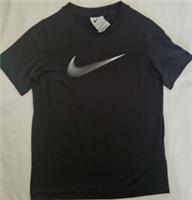 Nike Air Block Infant Boys Nike T Shirt Swoosh Top Size Age 6-7 Black White Tick