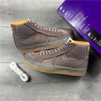 Nike SB Zoom Blazer Mid PRM Plus Plum Eclipse Gum Brown - Size UK 3.5 / EU 36