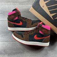 Jordan 1 High Zoom Air CMFT 2 Cacao Wow / Picante Red - Size UK 6.5 / EU 40.5