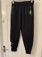 NIKE LADIES BLACK NEON DETAIL SWEATPANTS UK SIZE MEDIUM BNWT - M Regular