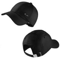 Nike Men's Heritage Metal Swoosh Sports Cap Baseball Golf Adjustable Hat Black