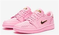 NIKE AIR JORDAN 1 MM LOW TRAINERS UK 9 EU 44 PINK FN5032-600 METHOD OF MAKE
