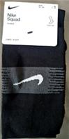 Nike squad 1pair Football sock crew IN BLACK XSMALL UK 13k 1UK DRI-FIT KNEE HIGH