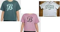 Nike Sportswear Girls Short Sleeve Junior T Shirt Girls Top AGE 9-14 Vintage Gre