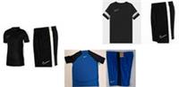 NIKE Academy Nike TShirts-shorts Set Junior AGE 10-14 Black-Royal Tick Shorts