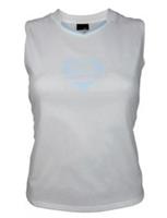 NIKE FOOTBALL white/blue mesh overlay vest top Swoosh 2004 Sz Medium. BNWT - M Regular