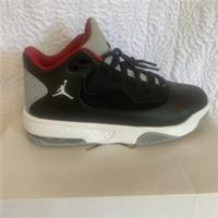 Nike Air Jordan Max Aura 2 Black Cement Wolf Grey Red Size U.K-3.5/4, EU-36.5