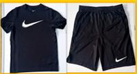 NIKE Academy Swoosh Tick TShirts-shorts Set Junior AGE 13-14 Black-White Short