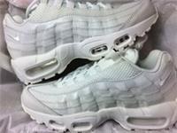 NIKE AIR MAX 95 PRM TRAINERS UK 4 EU 37.5 WOMENS 807443-102 WHITE PREMIUM 97