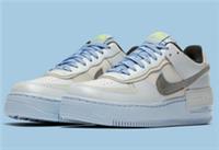 NIKE AIR FORCE 1 SHADOW UK 9.5 EU 44.5 TRAINERS AF1 BLUE CV3027-001