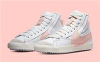 NIKE BLAZER MID 77 JUMBO TRAINERS BOOTS UK 8 EU 42.5 PINK DQ1471-101 WHITE