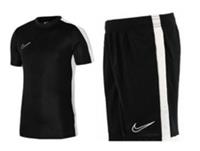 NIKE Academy Nike TShirts-shorts Set Junior AGE 6-8 Black-white Tick Shorts