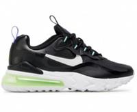 NIKE AIR MAX 270 REACT (GS) TRAINERS UK 6 EU 39 BLACK WHITE KIDS CZ4212-001