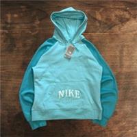 Brand New Vintage Y2K Nike Athletic Hoodie Womens XL Blue Spell Out Embroidered - XL Regular