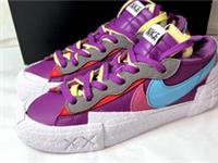 NIKE BLAZER LOW SACAI KAWS TRAINERS UK 7 EU 41 PURPLE DM7901-500