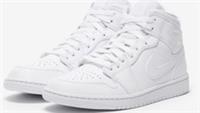 NIKE JORDAN 1 MID BOOT TRAINERS UK 8.5 EUR 43 WHITE SNEAKER DV0991-111