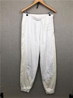 Nike Joggers UK 12 White Womens Medium Graphic Fleece Oversized Mid Rise New - 12 Regular