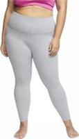 Nike Yoga Leggings Womens 3X UK 26 28 Grey High Waist Dri-Fi Plus Size Casual - 3X Plus