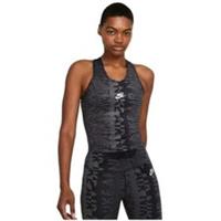 Nike Air Dri-Fit Vest Tank Womens XS Black Grey Slim Fit Racerback Breathable - XS Petites