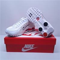 Nike Shox R4 - UK Size 5 - Trainers (NEW) White Red Sneakers Shoes BNIB
