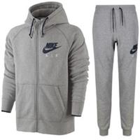Nike Air Mens Full Tracksuit Jogger Sweatpants Fleece Full Zip Hoodie Track Suit - L Regular